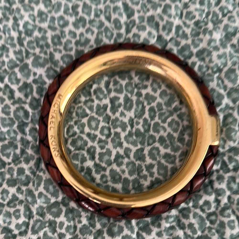 Michael Kors Gold and Brown Women's Bangle Bracelet